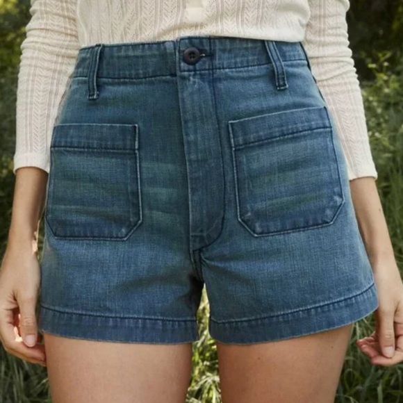 Doen Blue Jean Shorts - Picture 3 of 4